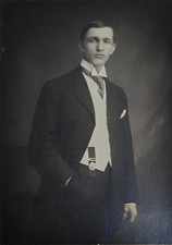 Antique Cabinet Photo of an Identified Handsome Young Man from Missouri 1900s picture