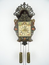 Vintage Antique Warmink Wuba Dutch Old Wall Clock Friesian Mermaid 8 day picture