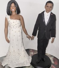 Barack and Michelle Obama 2008 Inauguration Dolls by Danbury Mint Inaugural picture