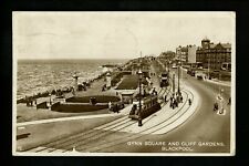 Great Britain UK real photo postcard RPPC Blackpool Gynn Square & Cliff Gardens  picture