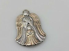 Gorham 925 Sterling Silver Guardian Angel Genuine Diamond (Missing bale) picture