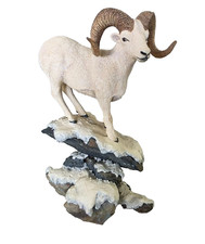 Danbury Mint Dall Sheep On Snow Figurine By Nick Bibby picture
