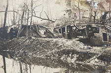 WW1 German British Mrk IV Tanks G21 F6 Bourlon Wood Misattributed Photo Postcard picture