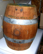 Rare Vintage American Brewing Co Wooden Barrel Keg Rochester NY picture