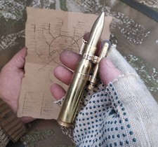 Exclusive Handmade Production.Ukrainian Stalker Metro 2033 Gas WAR Lighter.BRASS picture