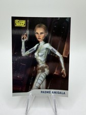 PADME AMIDALA 2008 TOPPS STAR WARS CLONE WARS #5 FOIL PARALLEL CARD /205 picture
