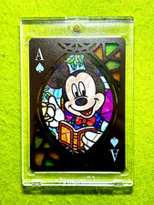 Mickey Mouse DISNEY STAINED GLASS REFRACTOR 2023 Disney 100 Tenyo JAPAN Lorcana picture