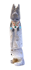 Zuni Maiden Fetish with Tableta By Master Carver Troy Sice picture