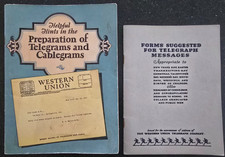 2 VTG 1920's Western Union Telegram Guide Booklets picture