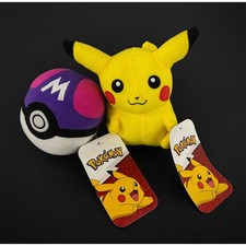 Pokémon | Master Ball (2025) / Pikachu (2021) Officially Licensed Plushie (Pair) picture