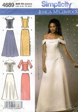 Simplicity Special Occasion Skirt,Top Jessica McClintock Pattern 4689 8-14 UNCUT picture