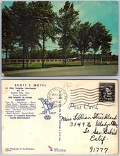 Scotts Motel Newton Falls OH Postcard picture