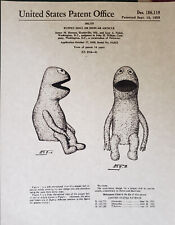 Pair of WILKINS & WONTKINS Puppet Patent Art Prints 1959 Jim Henson Muppets picture