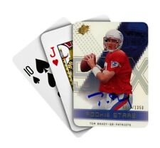 Tom Brady Signed 2000 UD SPX Rookie Card Auto (Deck of Cards 1/1) picture
