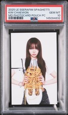 KIM CHAEWON LE SSERAFIM 1ST SINGLE ALBUM SPAGHETTI POUCH PC GEM MINT PSA 10 picture