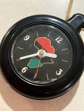 Vintage Africa 5inch Display Clock Office Classroom 1970s/80s TESTED/Working picture