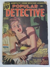 Popular Detective Pulp, Dec. 1944 VG+ (Thrilling) Belarski cover art picture
