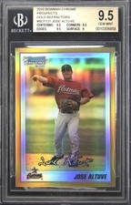 2010 BOWMAN CHROME PROSPECTS GOLD REFRACTOR JOSE ALTUVE BGS 9.5 picture