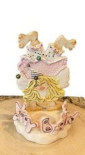 Vintage 2004 KoKo Original Happy Birthday Votive Candle Ceramic Figurine Signed picture
