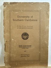 1934 University Of California 55th Commencement Program Booklet Names List picture