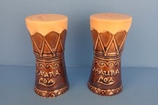 Rare Vintage 1960s Mauna Loa Detroit Polynesian Restaurant Tiki Shakers Set picture