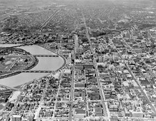1948 Aerial View of Columbus, Ohio Vintage Old Photo Reprint picture