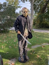 Jason Vorhees Gemmy Animatronic 2010 W/ Box Halloween Decor READ DESCRIPTION picture