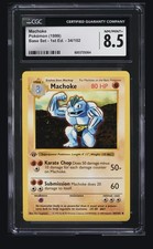 Pokémon 1999 Base Set 1st Edition Machoke 34/102 CGC 8.5 English picture