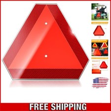 Durable 14x16 Reflective Slow Moving Vehicle Sign - Easy Wall Mount Installation picture
