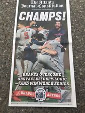 AJC Atlanta Newspaper Braves Win World Series Champions 2021 picture