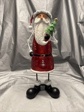 Pier 1 One VTG Santa Claus Bobblehead Tealight Tree RARE 14.5” NWT FLAWS READ picture