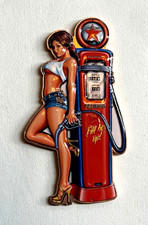 2026 Fill Er Up 3 oz .999 Copper Medal Pinup Gas Pump Colorized Mintage 3000 picture