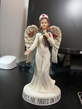 Angel Nurse Figurine Nurses Are Angels On Earth Statue Collectible picture
