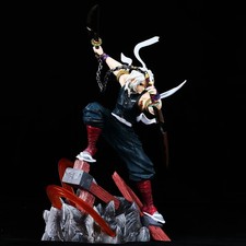 27cm Demon Slayer Tengen Uzui Sound Hashira Double Head Statue Battle New Scene picture