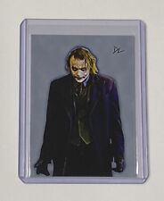 The Joker Limited Edition Artist Signed Heath Ledger Batman Card 7/10 picture