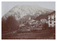 Italy, Courmayeur, panoramic view, vintage print, circa 1900 vintage print pr print picture