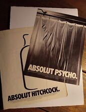 ABSOLUT VODKA ADS -- Absolut Psycho, Absolut Hitchcock, We all go a little mad. picture