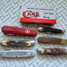 Vintage Estate Pocket Knife LOT/7 NY Knife Co/Case XX 62109/Schrade/Kutmaster  picture