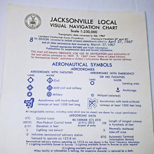 Jacksonville - Local Visual Navigation Chart 1967 Map Aeronautical picture