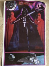 Vintage 1983 Star Wars Return of the Jedi Poster Darth Vader & Imperial Guards picture