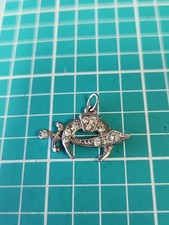 Vtg Freemason Masonic Shriner Logo Silver Tone Pendant Charm Fob picture