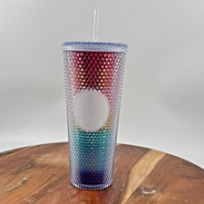 STARBUCKS 2020 Limited Edition Rainbow Studded 24oz Venti Tumbler w Straw PRIDE picture