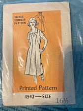 Vintage 1970's Anne Adams 4542 DRESS Sewing Pattern Women’s 16.5 picture