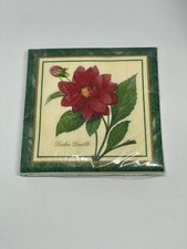 20 Pack Cocktail Napkins Dalea Double Floral Decorative Paper Savoy 2 ply NOS picture