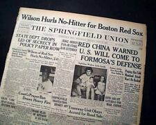 EARL WILSON Boston Red Sox throws 1st African American NO-HITTER 1962 Newspaper picture