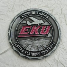 Aviation Eastern Kentucky University School Challenge Coin picture