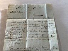 ALEXANDRIA VA LETTER 1804 M A BURFORD ALMONDS AND RAISIN TO BALITMORE POSTMARKED picture