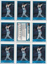 2007 BOWMAN CHROME MLB BASEBALL EVAN LONGORIA #BDPP99 LOT OF (9) CARDS picture
