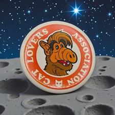 Alf Cat Lovers Association Retro Pin picture