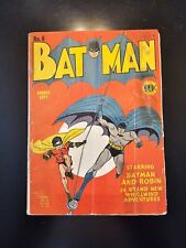 Batman #6 1941 Bob Kane Golden Age Batman and Robin Classic Cover picture